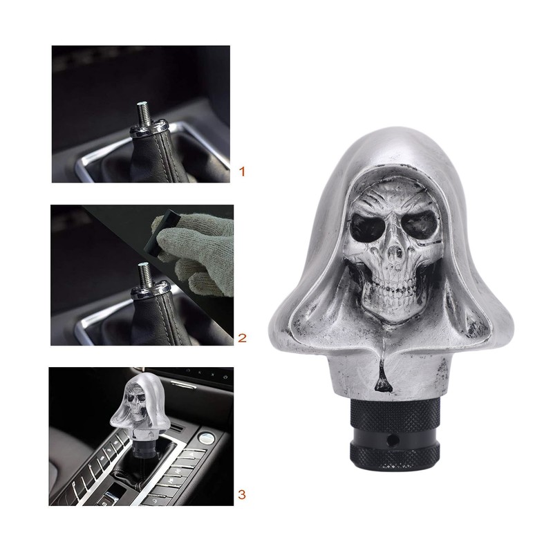 Skull Shift Knob Universal Resin Skeleton Head Gear Shift Knobs