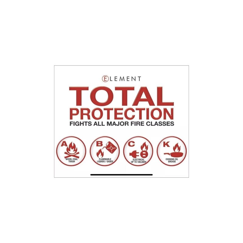 Element E50 Fire Extinguisher Stick 40050, 50 second discharge NO