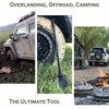 Survival Folding Shovel 35in Multi-Tool, Heavy Duty Carbon Steel Military