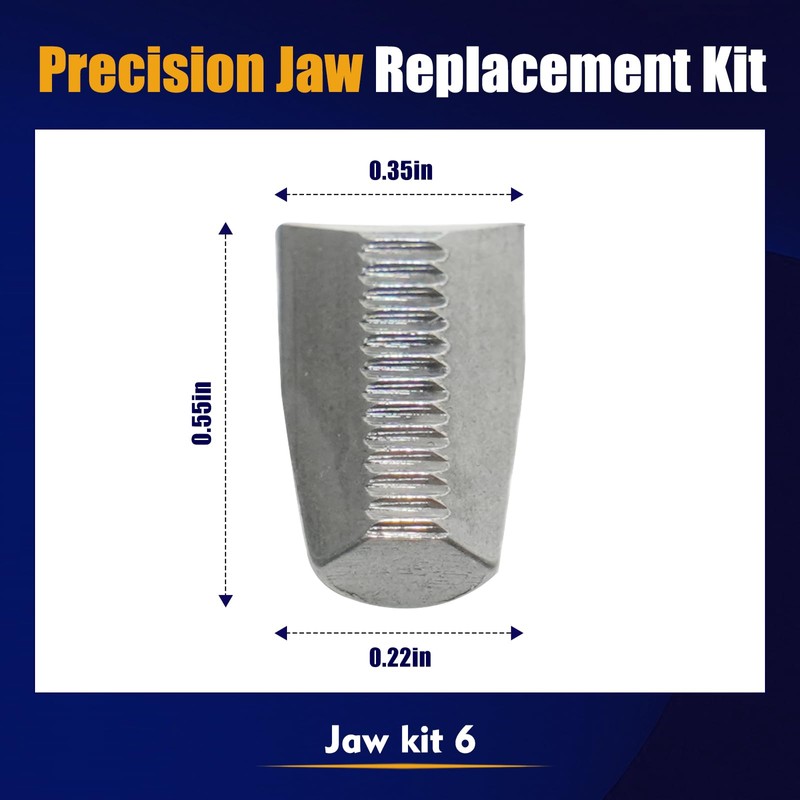 6-Pack 30-55-0035 Machined Jaws Replacement Kit for Milwaukee Rivet Tool