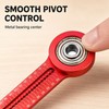 Aluminum Alloy Woodworking Circle Drawing Compass Scribe Ruler