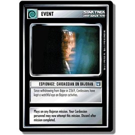 Decipher Star Trek CCG 1E DS9 DEEP Space Nine Espionage: CARDASSIAN ON BAJORAN 62U