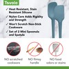 Tovolo Flex-Core All-Silicone Mini Spatula & Spoonula, Kitchen Utensil Set