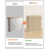 WAOHANAZ Bamboo Toilet Paper Storage Basket with Lid & Handle