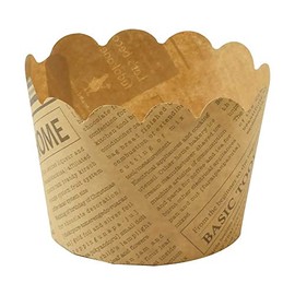 Liberty Corporation LD-588 Style Dolce Paper Muffin Cup, 2.4 inches (6 cm), English Letter, Pack of 12