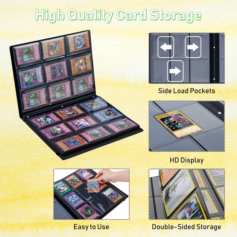 CGFGHHUY Card Binder 9 Pocket Trading Card Album Folder 360