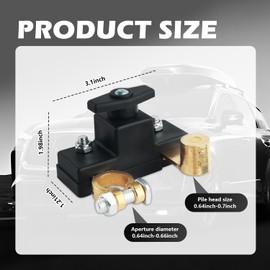 Car Battery Disconnect Switch 12V/24V Adaptable,Heavy Duty Battery Switch Disconnect for Batteries Protection Without Complex Wiring,100A Marine Disconnects Switches