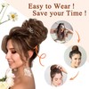 MORICA 1PCS Messy Hair Bun Hair Scrunchies Extension Curly Wavy