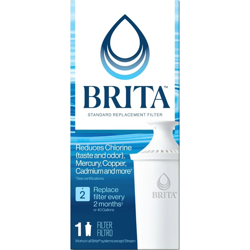 Brita 1-PK STANDARD REPLACEMENT FILTER | PITCHERS & DISPENSERS Water