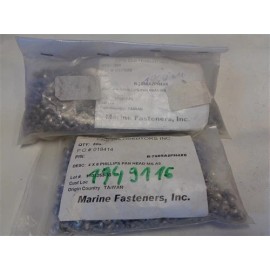 MARINE FASTENERS PAN HEAD MACHINE SCREW 1/4" X 1/8" LOT OF ( 1000 ) BOAT