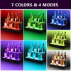 Wine Rack with LED Light Liquor Bottle Display Shelf Wall