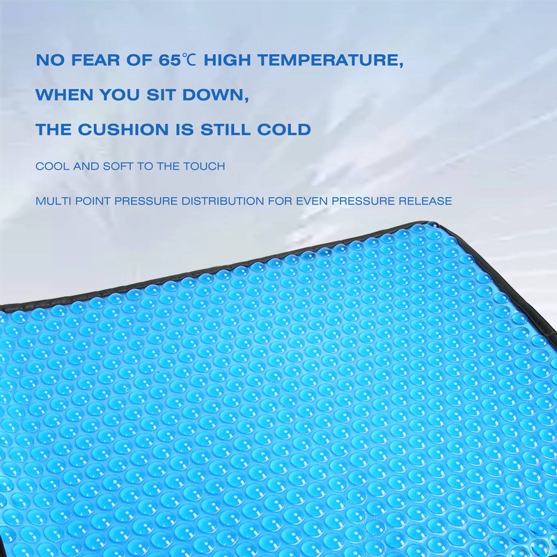 Gel Seat Cushion Antislip Foldable Fast Cooling Ergonomic Design Seat