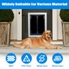 Qeelko Aluminum Pet Door with Panels,Durable Dog Door with Automatic