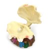 Mobestech 2Pcs Scallop Fish Tank Bubbler Decoration Underwater Ornaments for