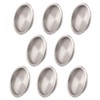 KOVOSCH 8 Pack Closet Door Finger Pull Satin Nickel- 2-1/8”