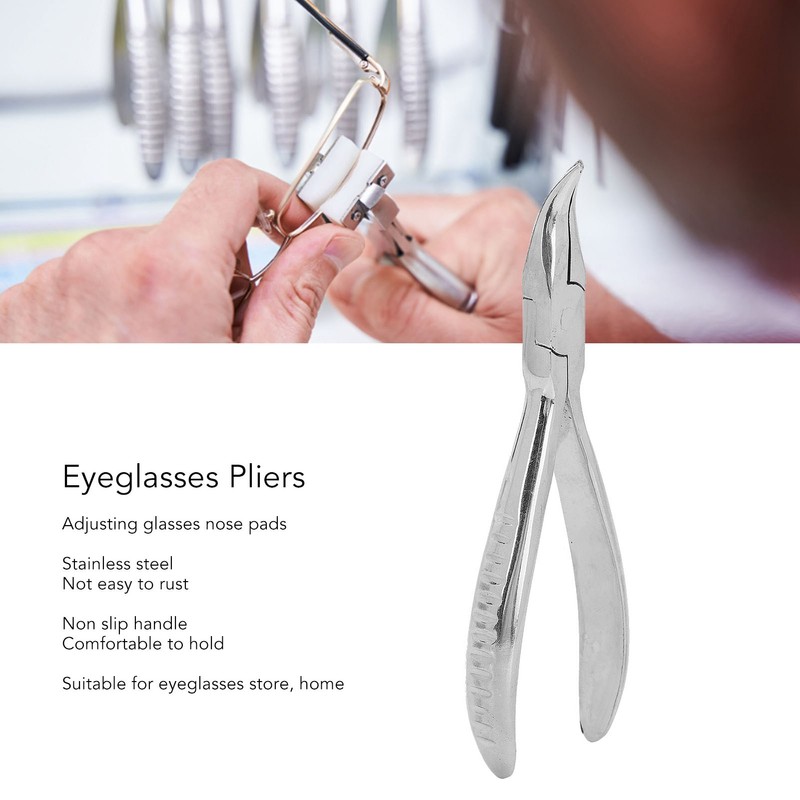 Stainless Stainless Eyeglasses Pliers Professional Glasses Nose Pad Adjusting Pliers