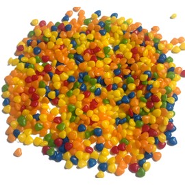 Tutti Frutti Heart Shaped Hard Crunchy Candy - 1 lb of Fresh Pastel Colored Mini Treats