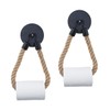 HOJLKLD 2 Pack Nautical Retro Hand Towel Ring Rope Toilet