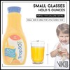 Vikko 5 Ounce Juice Glasses, Heavy Base SMALL Glassware for