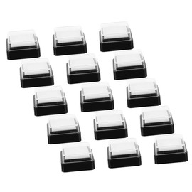 DOITOOL 20pcs Blank Ink Pad Ink Stamp Square Office Ink Pad Stamping Stamp Pads for Classroom Ink Pad Blank Empty Ink Pad Ink Pads Washable Crafts Ink Crafting Stamp Ink Print Black Sponge