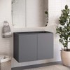 Modway Vitality 36" Wall-Mount Bathroom Vanity in Gray