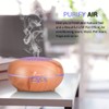 Diffuserlove Essential Oil Diffuser 550ML Diffuser Remote Control Wood Grain