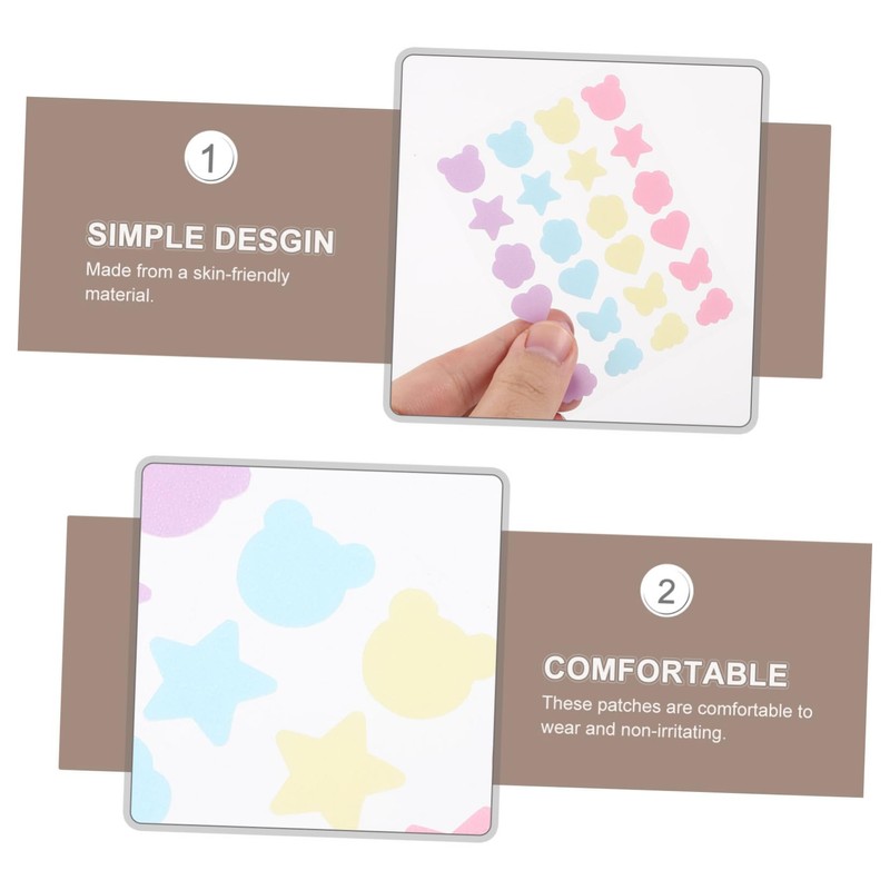 Baluue 5 Sheets Facial Mole Patches for Stickers Pimple Patches