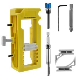 Door Hinges Jig Router Template - Door Lock Installation Kit for Door Hinge 3”-5” Length, Radius 1/4” or 5/8”