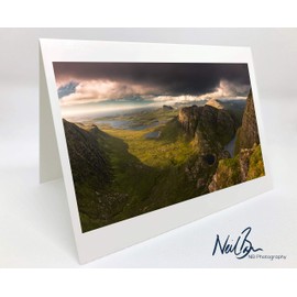 Neil Barr Stac Pollaidh, Beinn an Eoin, Inverpolly and Assynt from Coigach - Scotland Greeting Card by Scottish Landscape Photographer Blank Inside