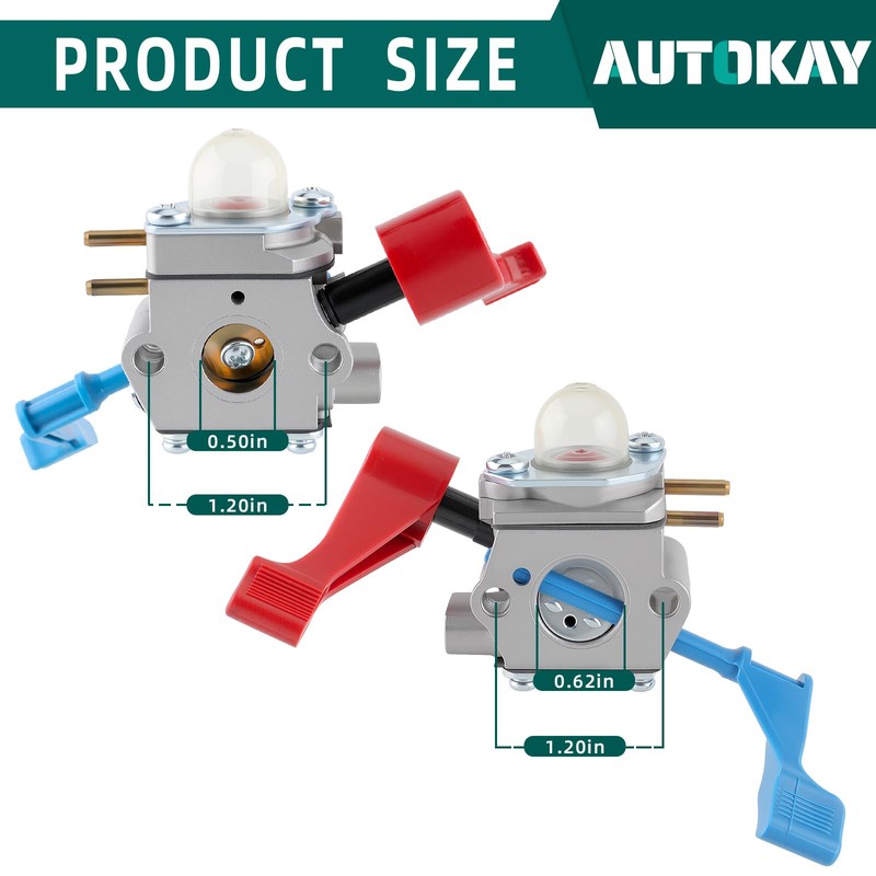 AUTOKAY C1U-W46 Carburetor Carb Kit Fits for many Craftsman poulan