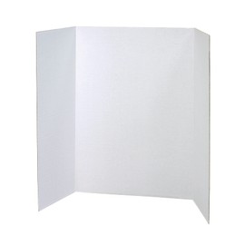 Pacon Presentation Boards, Single Wall, White, 48" x 36", 4 Count