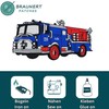 Fire Brigade Car Blue Iron-On Patch Iron-On Patch USA Appliqué