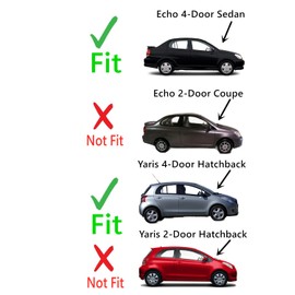 Passenger Right Side Front Door Window Door Glass Compatible with Toyota Echo 4 Door Sedan 2000-2005 Models/Toyota Yaris 4 Door Hatchback 2004-2005 Models