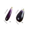 zaoalife 2pcs Artificial Eggplants Simulation Eggplants Mini Purple Eggplants Simulation