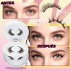 Kit De Pestañas Postizas Magnéticas Con Clip 2 Pares