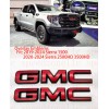 Auto Front Rear Red Black Emblem Overlay 2019-2024 GMC Sierra
