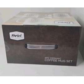 Parini Cookware 4 Piece Ceramic Coffee 12oz Mugs Live Love Laugh Thankful. NIB