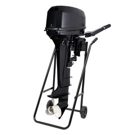 CUBELLIN Outboard Boat Motor Stand Outboard Boat Engine Carrier Foldable Boat Motor Dolly Trolley Cart with Rubber Wheels, Multi Purposed Engine Stand