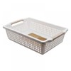 Korean-Made Plastic Office Storage Basket for Documents & Files (Sizes 2 & 3) Basket Size 3 2ea