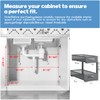 2-Pack Under Sink Organizers And Storage,Large Capacity 2-Tier Pull-Out Cabinet