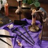 TRASEXTRA 3 Pcs Hand Forged Nails,Jesus Cross,Wrought Iron Decorative Nails,Iron