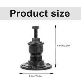 Handrail Holder Handrail Bracket Handrail Support Railing Brackets - Black Stair Handrail Holder Thickened Iron Handrail Holder in Industrial Style for Wall Mounting Stair Handrail