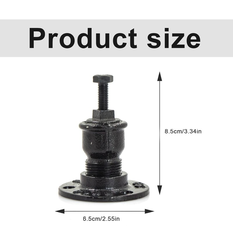 Handrail Holder Handrail Bracket Handrail Support Railing Brackets - Black