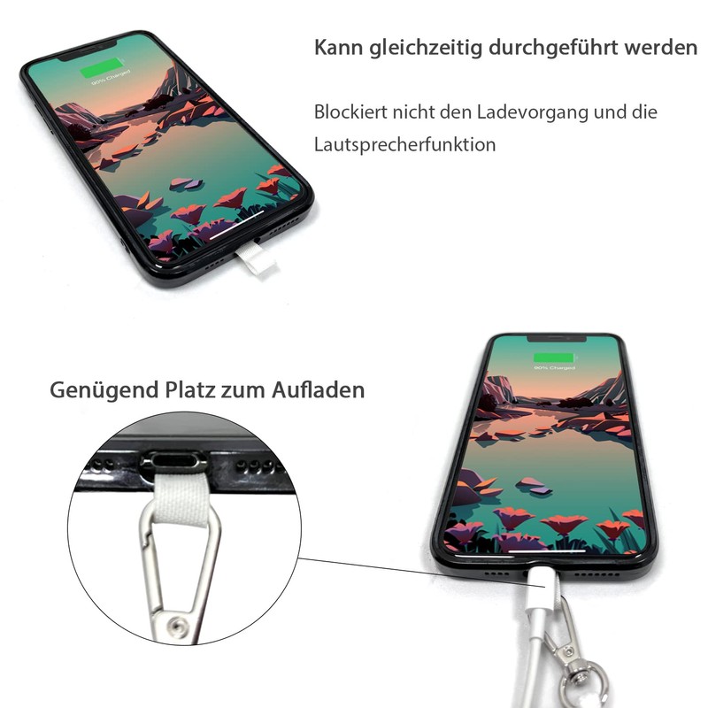 GUMO-LONG Smartphone Strap, Neck Strap, Shoulder or Crossbody Hanging, Compatible