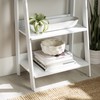 Walker Edison Sophia Modern 4 Shelf Ladder Bookcase , 55