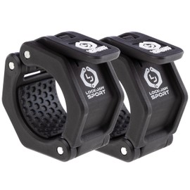 Lock-Jaw Sport Olympic Barbell Collar - Quick Release Barbell Clamp (Black)