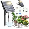 Solar Drip Irrigation Kit System, HEKIWAY 15Pots Solar Powered Auto