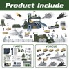 XDUOYJOY Army Toys, Military Airplane Tank Toy Sets with 13