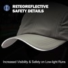 Reflective Folding Outdoor Hat Oversize XXL Quick Dry Lightweight Waterproof