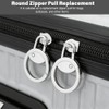 16 Pcs Zipper Pulls, Circle Zip Pull Replacement for Luggage